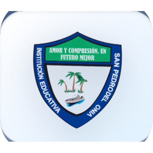 Escudo de Institución Educativa San Pedro del Vino — Amor y comprensión, un futuro mejor